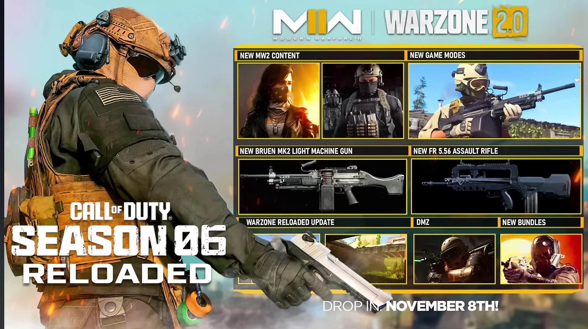 All new weapons coming to MW2 and Warzone 2 Season 6